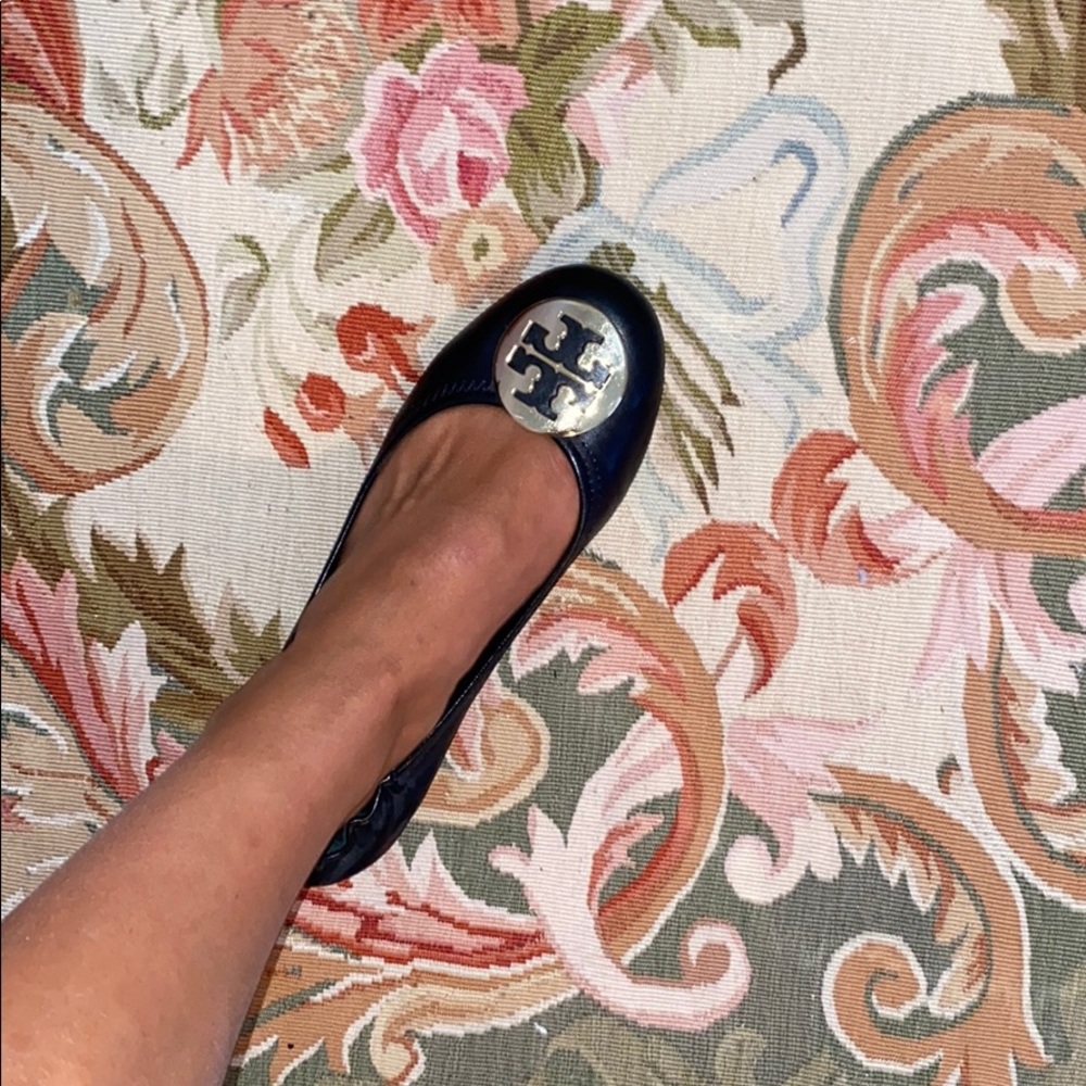 Tory Burch Black Flats